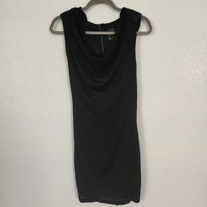 Zara sequin shoulder black dress size M